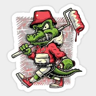 CROCODILE STREET ARTIST Sticker